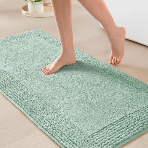 Miniatura 17 de Madison Park Splendor - Alfombra de baño reversible 100% algodón con mechones, 3000 GSM, calidad hotelera, lujosa, felpa, pelo medio, tapete de baño