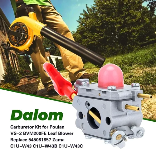 Miniatura 3 de Dalom Carburador BVM200FE compatible con Poulan 545081857 Craftsman 25CC Soplador de hojas Kit de carbohidratos Reemplazar 358794700 358794765