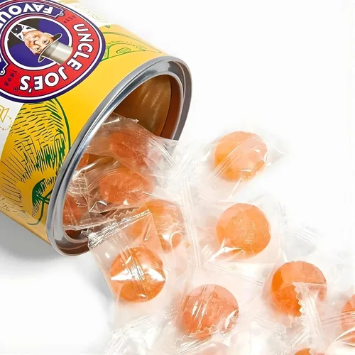 Miniatura 3 de Uncle Joe's Caramelo duro de sidra de manzana, lata de 4.23 onzas (paquete de 2) – Dulces hervidos envueltos individualmente Lata de regalo