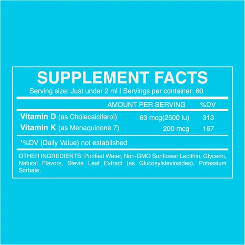 Miniatura 6 de Infinite Labs Vitamina liposomal D3 y K2+ Guardián de huesos y corazón Fórmula de alta absorción para una densidad ósea óptima y apoyo