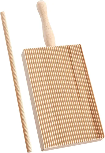 Miniatura 9 de Fante's Tableros de ñoquis, madera de haya, fabricadas en Italia, para dar forma a los ñoquis, añadir textura, sostener más salsa y cocina