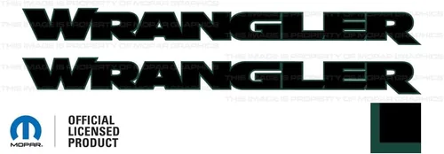 Miniatura 19 de Calcomanía Gráfica de Capó de Vinilo para Jeep Wrangler JK/JL/JT (2007-2024) 392 Bronce con Contorno Negro F392BO (Juego de 2) FJ5H5