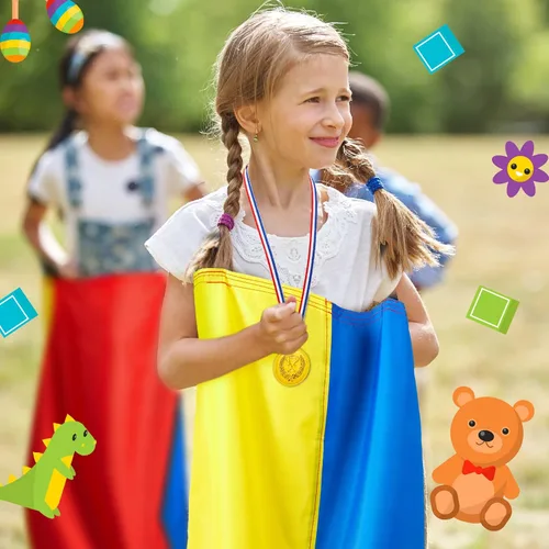 Miniatura 4 de Yunsailing 40 Pieces Potato Sack Race Bags Large Bags Lawn Outdoor Games Party Games for Kids School Adults Family Backyard Party Birthday Outside