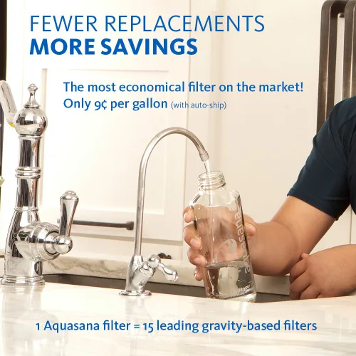 Miniatura 4 de Sistema de filtro de agua Aquasana para debajo del fregadero - Reduce PFAS, plomo y cloro en el agua potable - Filtración de clarium para la cocina