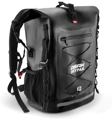 Miniatura 10 de OSAH DRYPAK Mochila impermeable Bolsa seca – Mochila de senderismo enrollable para viajes, kayak, canotaje, camping y pesca, Gris, Ocio
