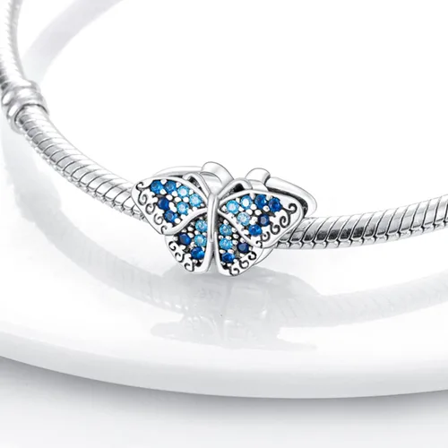 Miniatura 3 de Parmuz Dije de plata de ley 925 para pulsera collar colgante amor mamá océano viajes mariposa fiesta cumpleaños abalorios joyería de regalo