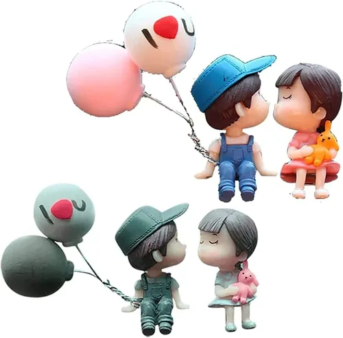 Lindos adornos para pareja, lindo adorno interior de automóvil para parejas, decoración de automóvil, lindas parejas de dibujos animados, accesorios