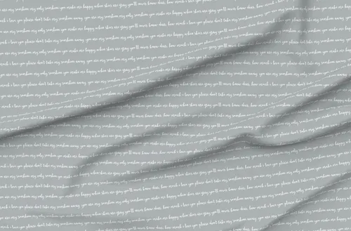 Miniatura 4 de Spoonflower Tela - You Sunshine Grey Typography Grey Love impreso en tela de gasa Fat Quarter - Vestidos de moda para costura para decoración
