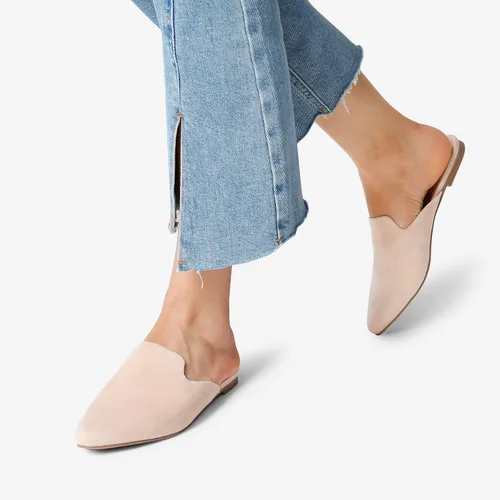 Miniatura 5 de DREAM PAIRS Mocasines planos sin espalda con punta puntiaguda para mujer