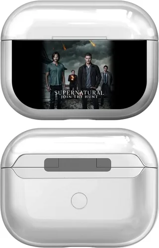 Miniatura 6 de Head Case Designs Cubierta de cristal duro transparente con licencia oficial de Supernatural Saving People con logotipo, compatible con estuche