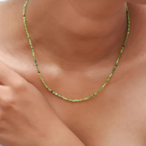 Miniatura 6 de Gempires - Gargantilla de cristal curativo hecha a mano, hipoalergénica, chapada en oro de 18 pulgadas, elegante joyería de uso diario