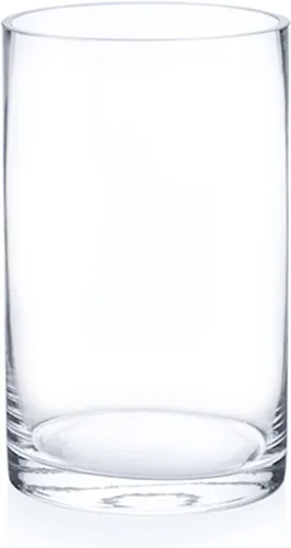 Miniatura 14 de Enova Floral Jarrón cilíndrico de vidrio transparente de 6 x 10 pulgadas, florero redondo para velas, jarrón flotante para velas, jarrón alto