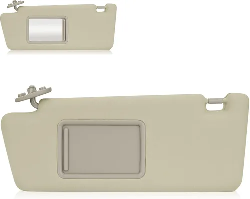 Miniatura 8 de Parasol para el lado izquierdo del conductor y del pasajero derecho gris sin luz para Toyota Tacoma 2005-2015, repuesto