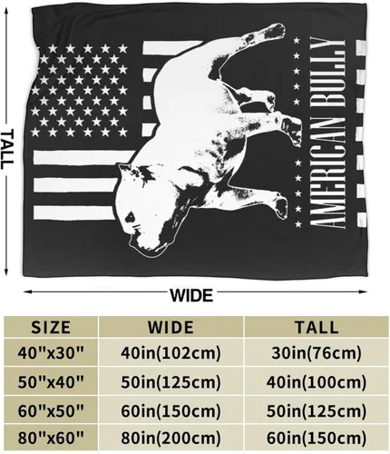 Miniatura 3 de Manta de franela con la bandera americana, suave, afelpada, acogedora, de franela, para sofá, cálida y decorativa