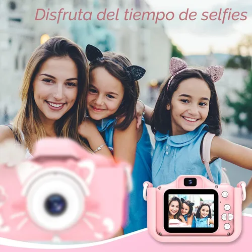 Miniatura 4 de Goopow Juguetes de Cámara para Niños de 3-8 Años para Niñas y Niños, Videocámara Digital para Niños con Cubierta Suave de Dibujos Animados, Mejor