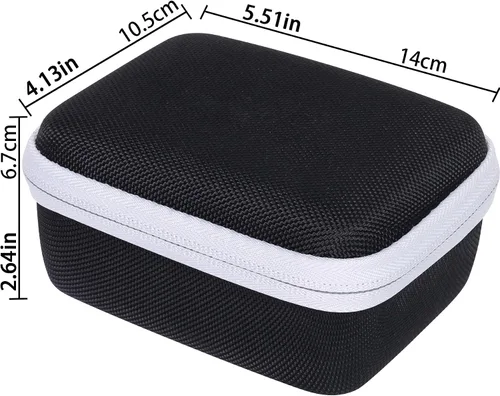 Miniatura 6 de co2CREA Carcasa rígida compatible con Bushnell Golf Wingman Mini GPS Speaker (negro/plateado)