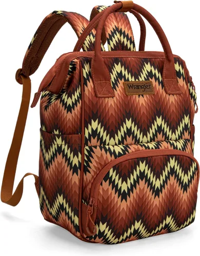 Miniatura 20 de Montana West Wrangler Pañalera Mochila Western Bolsa de bebé, Tamaño único, Estándar Azteca-bronceado