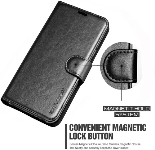 Miniatura 4 de Funda para Galaxy A10E, funda tipo cartera para Galaxy A10E, piel sintética de alta calidad, funda protectora con ranuras para tarjetas y soporte