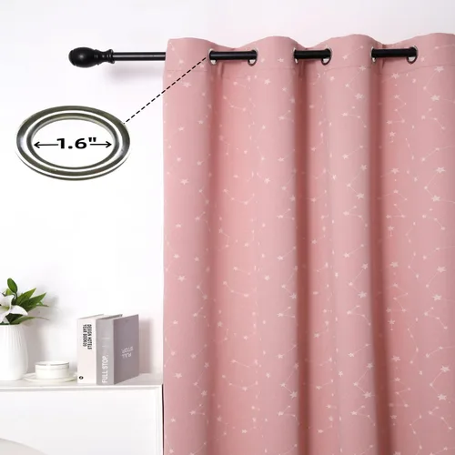 Miniatura 5 de Cortinas opacas negras para dormitorio, cortinas de oscurecimiento de habitación de 63 pulgadas de largo, cortinas opacas para sala de estar