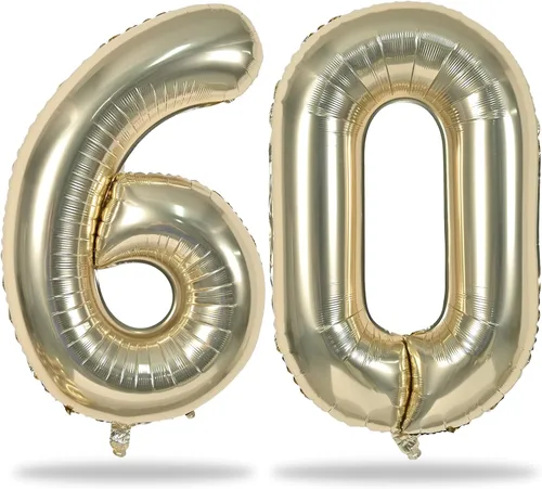 Miniatura 22 de Globos de oro rosa para cumpleaños número 16 para niñas, 40 pulgadas de gran tamaño, globos de lámina de mylar con el número 1 y 6, autoinflables