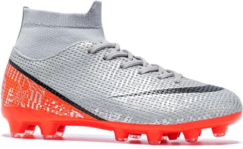 Miniatura 3 de Favdeol Tacos de fútbol para niños y niñas, zapatos de fútbol para entrenamiento de alta calidad, zapatos de fútbol para exteriores e interiores