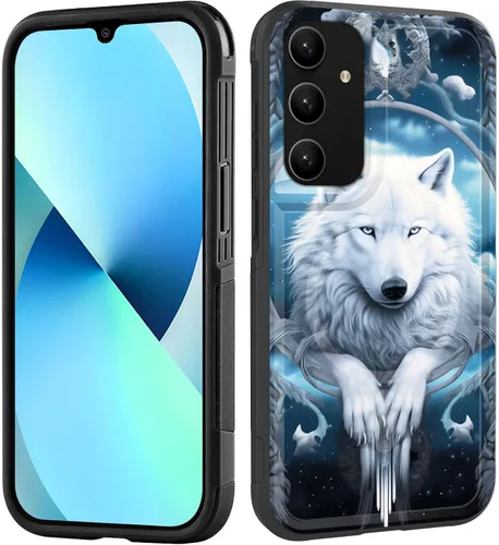 Miniatura 229 de Funda magnética para Galaxy A16 5G, [compatible con MagSafe] [protección contra caídas de grado militar] Funda resistente a prueba de golpes