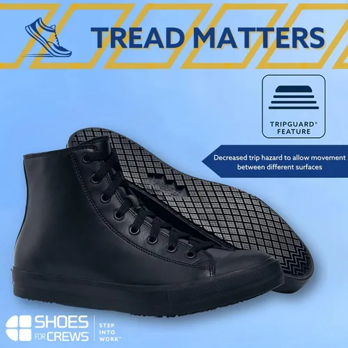 Miniatura 11 de Shoes for Crews Zapatillas de trabajo unisex antideslizantes de caña alta - Zapatos cómodos y resistentes al agua para mujeres y hombres