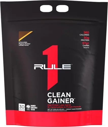 Miniatura 9 de Rule 1 Clean Gainer - Fórmula de ganancia magra alta en proteínas con 560 calorías, 30g de proteína de espectro completo, más de 90g