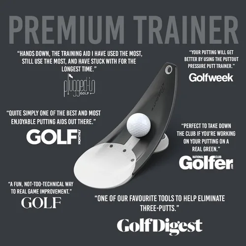 Miniatura 9 de PuttOUT Entrenador de putt de presión prémium: perfecciona tu putting de golf Piedra