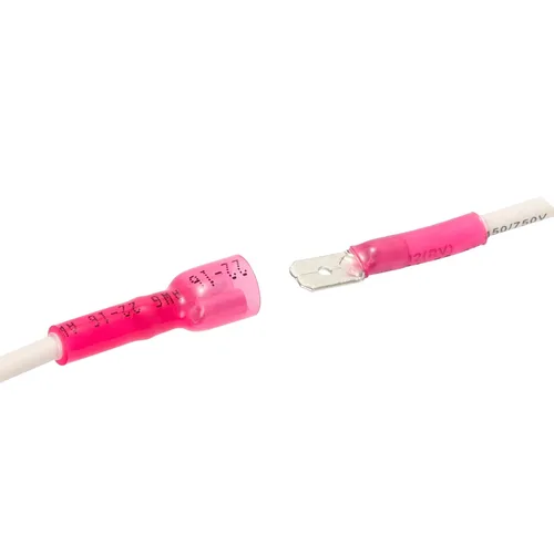 Miniatura 6 de HKS 100 conectores de pala hembra rojo 22-16 AWG – Kit de conectores de cable de desconexión rápida eléctricos termorretráctiles – cobre rojo