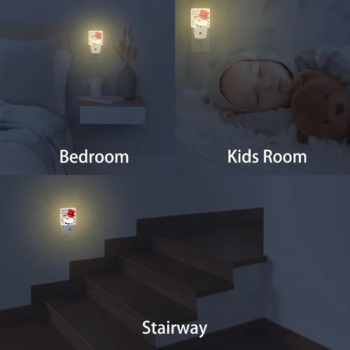 Miniatura 6 de Luz nocturna de muñeco de nieve de Navidad, luces nocturnas modernas enchufables a la pared, sensor de atardecer a amanecer, luz nocturna