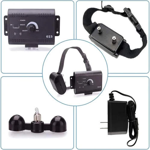 Miniatura 3 de Cerca eléctrica para mascotas, sistema de contención eléctrica para mascotas, seguro y eficaz pitido y cerca de choque, receptor de collar