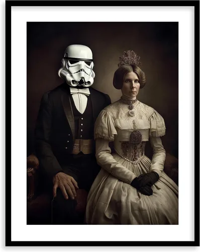 Miniatura 21 de Láminas de Arte de Retratos Victorianos de Star Wars - Impresión de Arte Fino Giclée Premium - Decoración de Pared Steampunk Estética, Póster Darth