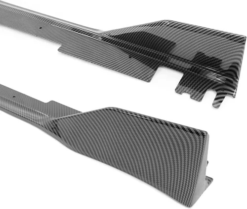 Miniatura 6 de IKON MOTORSPRTS - Faldas laterales compatibles con Honda Civic 2022-2026, sedán de 4 puertas, polipropileno de polipropileno, fibra de carbono
