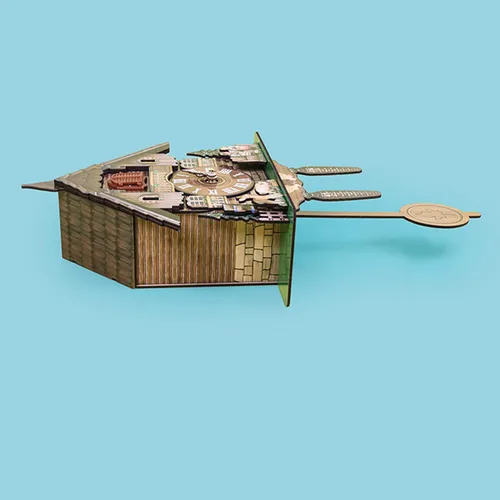 Miniatura 8 de LAPUTA Reloj de pared de madera preciso reloj colgante de madera estilo nórdico antiguo adornos decorativos para sala de estar 10