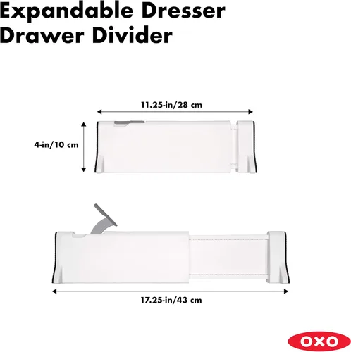 Miniatura 2 de OXO Good Grips - Divisor extensible para cajón, paquete de 2