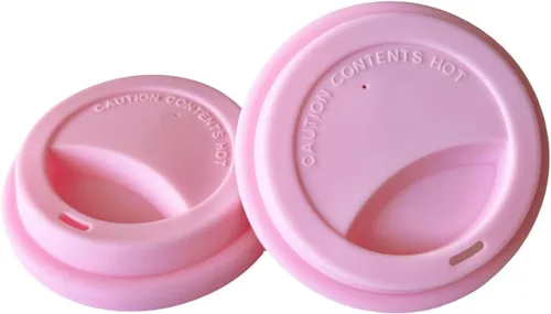 Miniatura 22 de Fundas de silicona para tazas, tapas de silicona reutilizables para tazas, tazas y tazas flexibles, tapas de tazas calientes para café, color negro