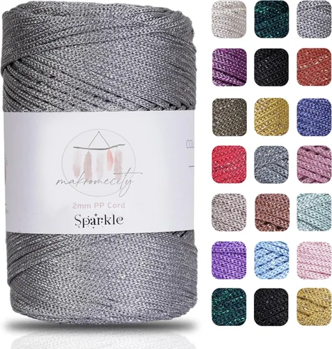 Miniatura 57 de Makromecity, Cordón de macramé de poliéster de 2 mm x 250 yardas (750 pies) de 2 mm, cordón de macramé de polipropileno para arte y manualidades