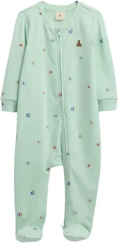Miniatura 10 de GAP Traje de una pieza unisex para bebé con cremallera bidireccional y pies