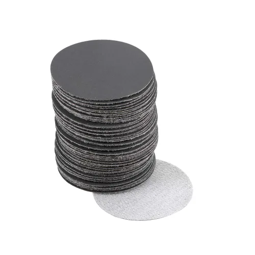 Miniatura 14 de uxcell Disco de lijado de gancho y bucle de 2 pulgadas, carburo de silicio húmedo/seco, grano 60, 50