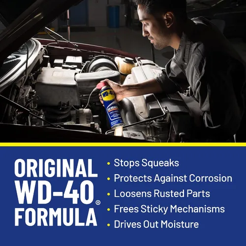 Miniatura 5 de WD-40 Fórmula original, producto multiuso, popote flexible EZ-Reach, 14.4 onzas [paquete doble]