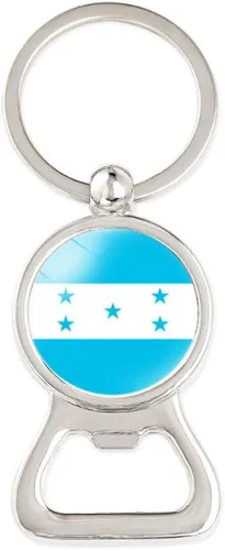Azure Star - Llavero con diseño de bandera de Honduras, llavero para abrebotellas de cerveza, recuerdo de viaje, regalo de recuerdo, multifunción,