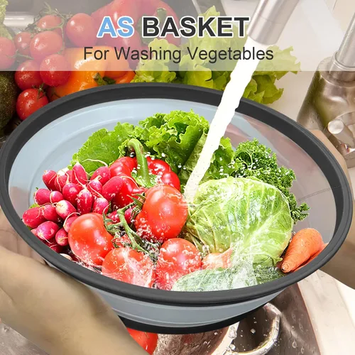 Miniatura 7 de LekDrok - Paquete de 2 fundas para alimentos para microondas con tapete de 10 pulgadas, tapete como soporte para tazón, cubierta para protector