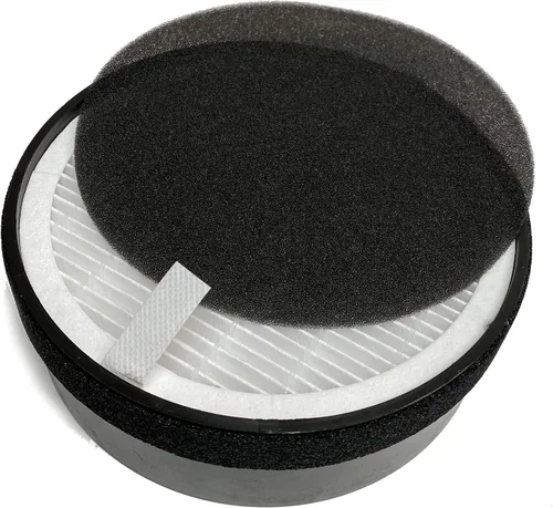 Nispira True HEPA H13 - Filtro de aire de repuesto compatible con purificador de aire compacto hOmeLabs HME020248N filtración de 3 etapas con luz