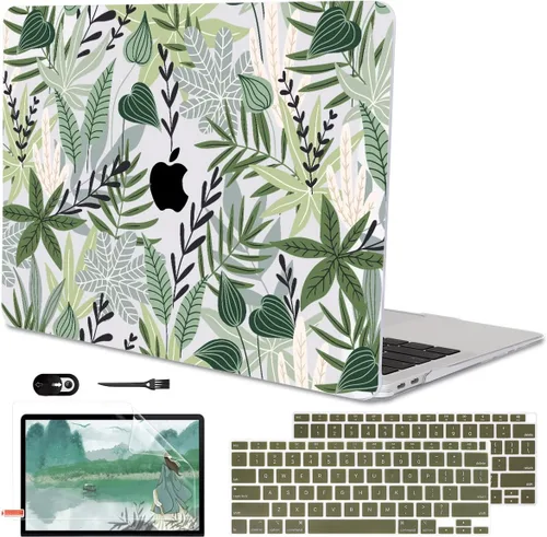 Miniatura 10 de Funda para MacBook Air de 13 pulgadas 2021 2020 2019 2018 para Mac A2337 M1 A2179 A1932 Funda con Touch ID, funda rígida de plástico