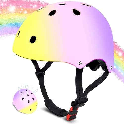 Miniatura 14 de Casco de bicicleta para niños de 2-3-5-8-14 años para niñas, niños, niños pequeños, niños y jóvenes, casco de bicicleta para niños pequeños