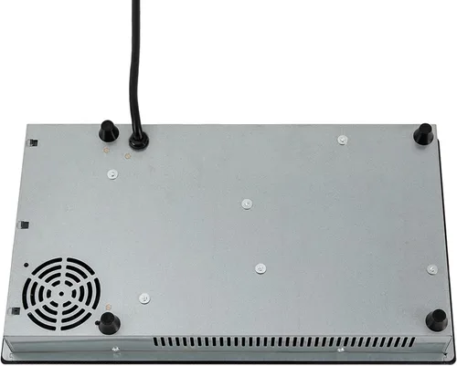 Miniatura 4 de Placa eléctrica de inducción de cerámica de 900 W+600 W, 1500 W, estufa eléctrica integrada con 2 quemadores eléctricos, 9 niveles de calefacción