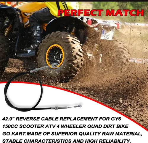 Miniatura 5 de DEHE 965.2mm/38" Cable de engranaje inverso 110cc 125cc Quad Dirt Bike ATV Dune Buggy Go Kart