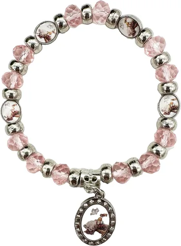 Miniatura 7 de Bautismo Favores Rosario Strech Pulsera Cruz Fiesta Recuerdos de Bautizo Católico Cristiano Recuerdos de Recuerdos de Recuerdos - 12 PCS