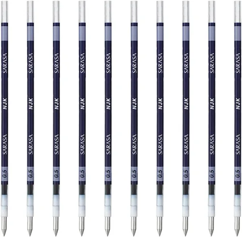 Miniatura 13 de Zebra BRNJK5BK - Recambio para bolígrafo, Sarasa, NJK-0.5, negro, 10